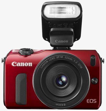 Canon EOS M con flash Speedlite 90EX